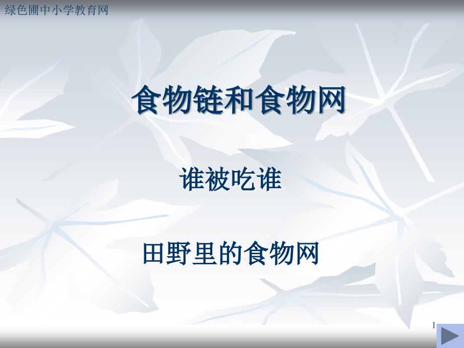 教科版小学五年级科学上册第一单元食物链和食物网_第1页