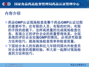 4药品GMP检查中方法和技巧探讨南京市食品药品监督管理局陈伟1.10