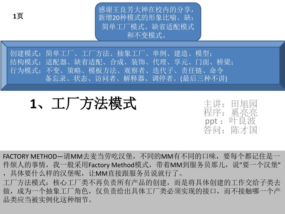 23种设计模式PPT合集_第1页