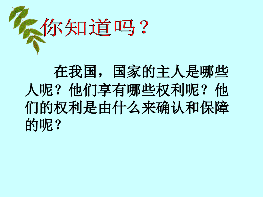 人民当家作主的国家_第1页