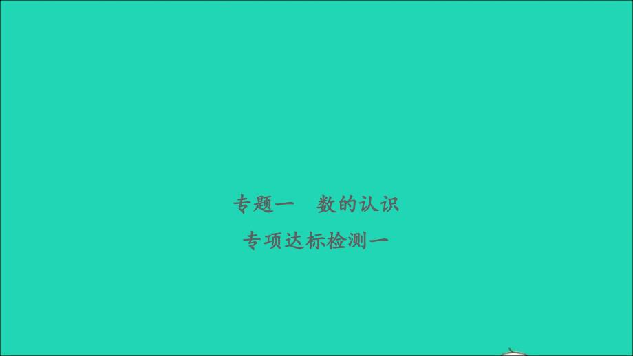 2021年屑数学致高点专题一数的认识专项达标检测习题课件_第1页