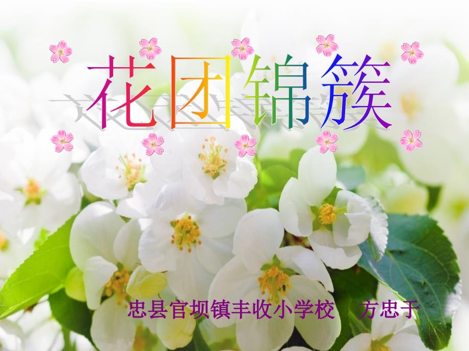 湘美版小学美术四年级花团锦簇_第1页