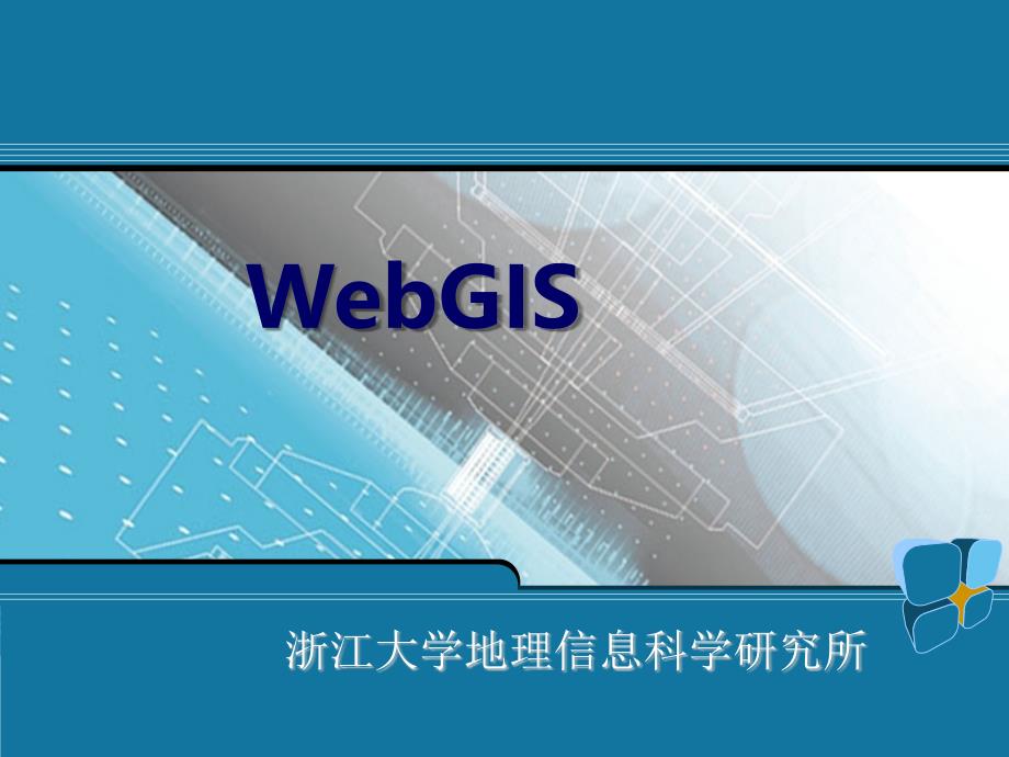 WebGIS技术_第1页