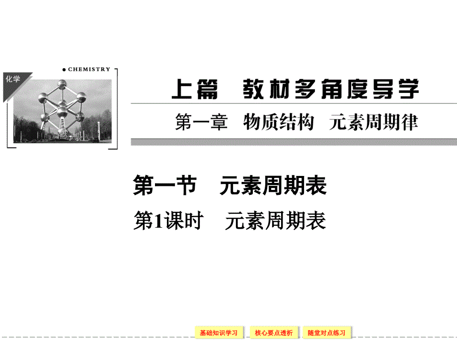 课堂设计20152016学年高一化学人教版必修2课件111元素周期表38张ppt_第1页