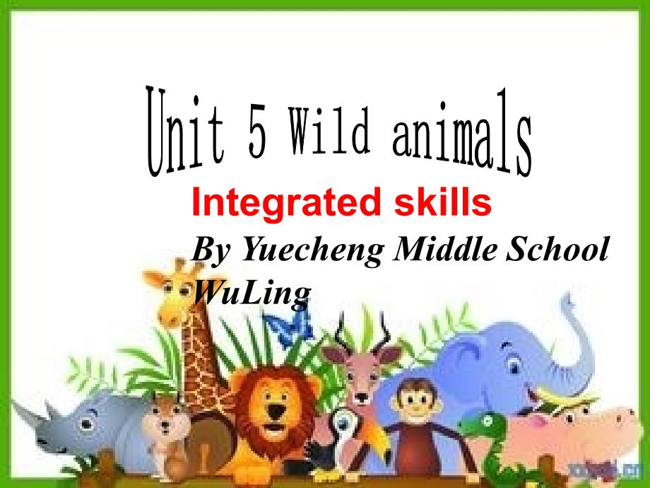 8A Unit5 Integrated skills_第1页