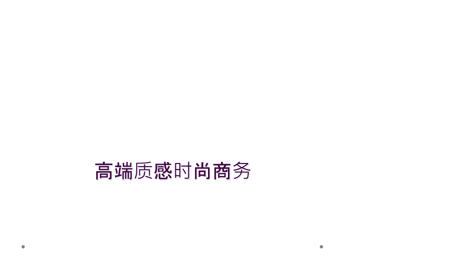 高端质感时尚商务_第1页