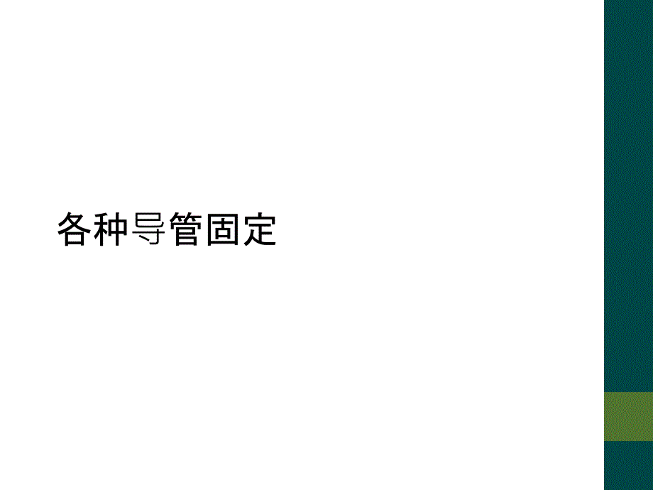 各种导管固定_第1页