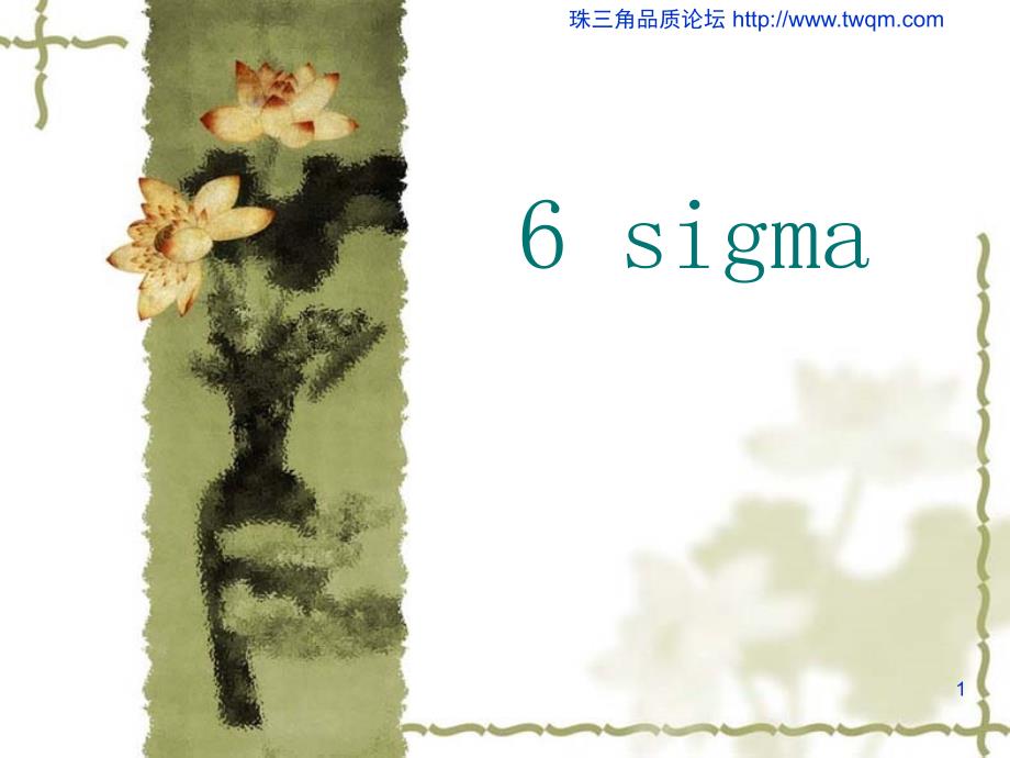 6SIGMA系统讲义_第1页