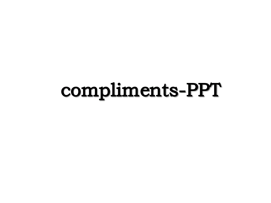 complimentsPPT_第1页