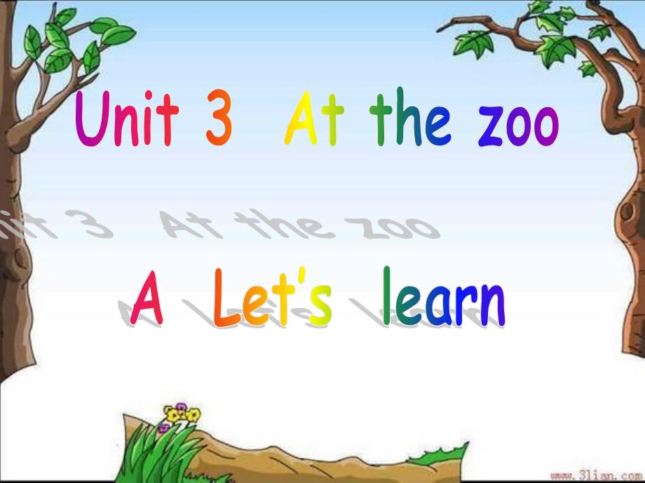 pep小学英语三年级下册unit3AtthezooALetslearn_第1页