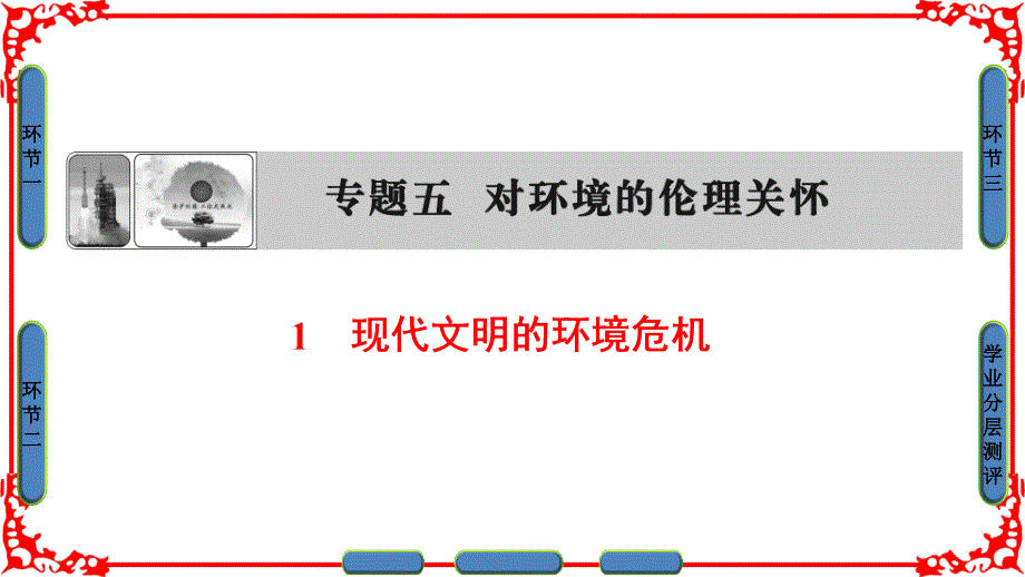 2018人教版高中政治选修六专题51现代文明的环境危机PPT课件2_第1页