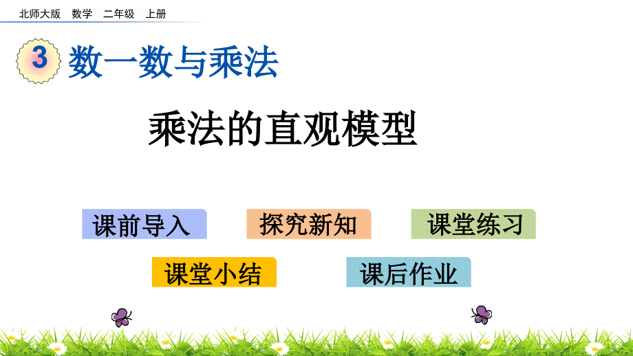 北师大版二年级数学上册-第三单元数一数与乘法-3.3-有多少点子课件_第1页