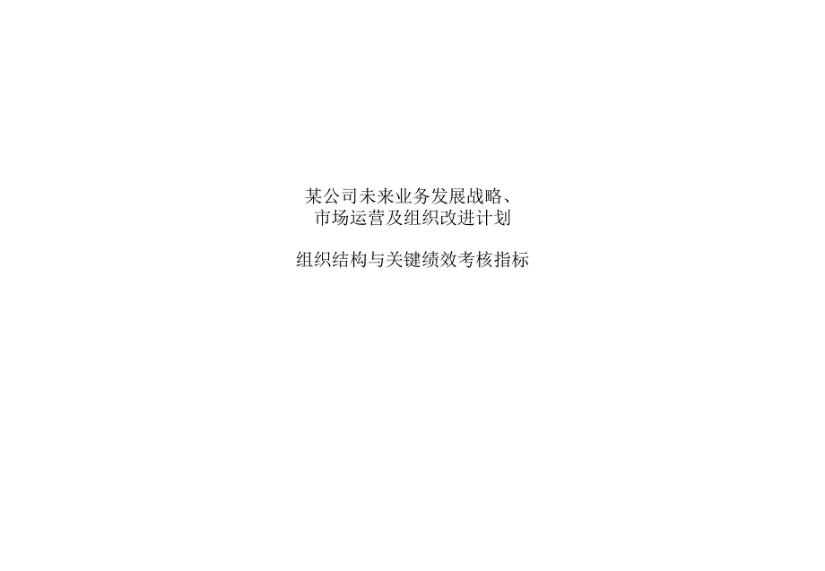 【精版】177波士顿咨询—某大型集团组织结构于与关键绩效考核指标问题及设计[突破高绩效管理]_第1页