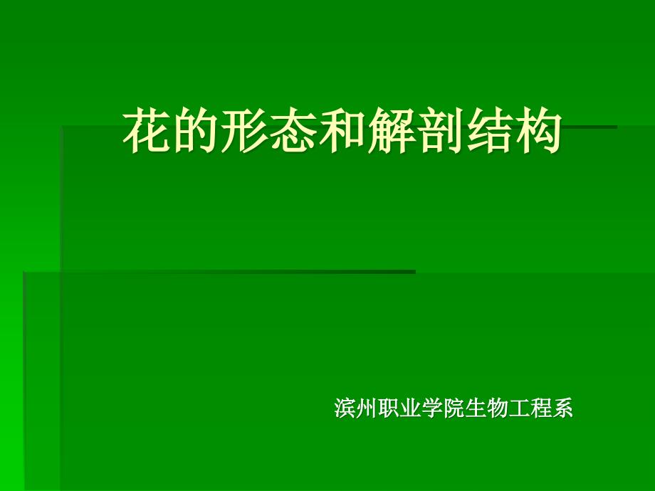 花的形态和解剖结构全解_第1页