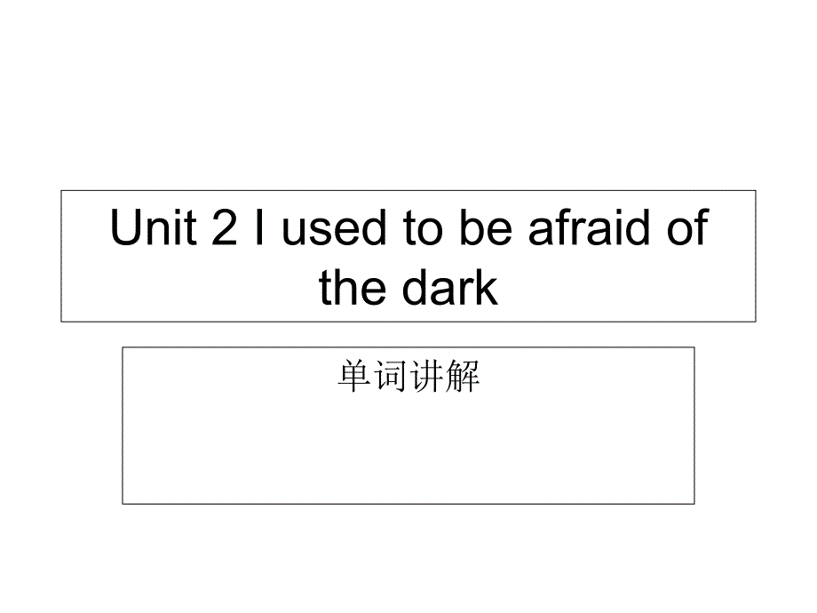 九年级英语iusedtobeafraidofthedark课件4中学课件201908_第1页