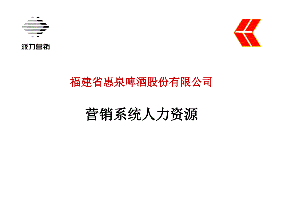 某啤酒营销系统人力资源管理报告_第1页