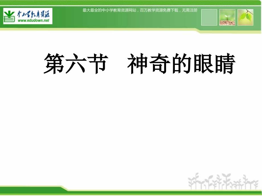 2012秋新沪科版八年46《神奇的“眼睛”》课件3_第1页