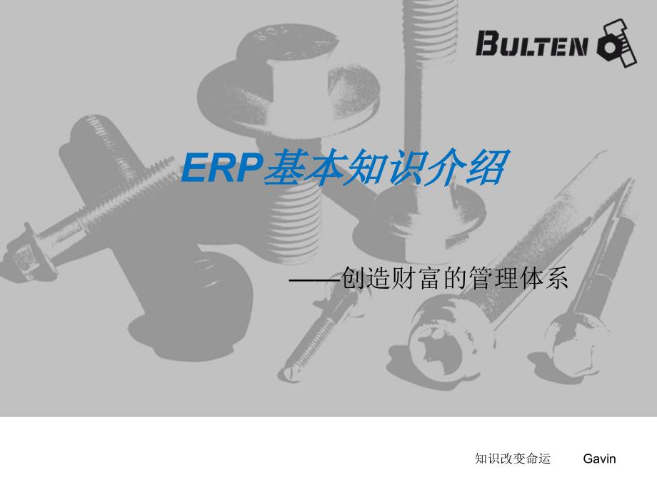 ERP-基本知识培训_第1页