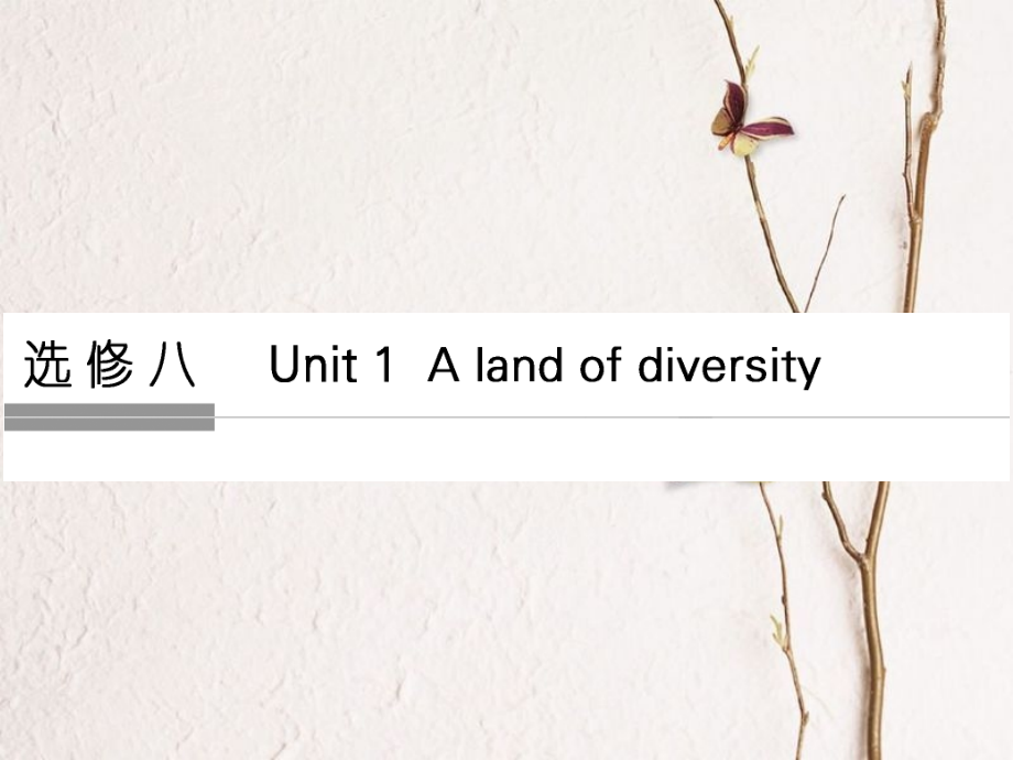 （全國）高考英語一輪復(fù)習(xí) Unit 1 A land of diversity課件 新人教選修8_第1頁