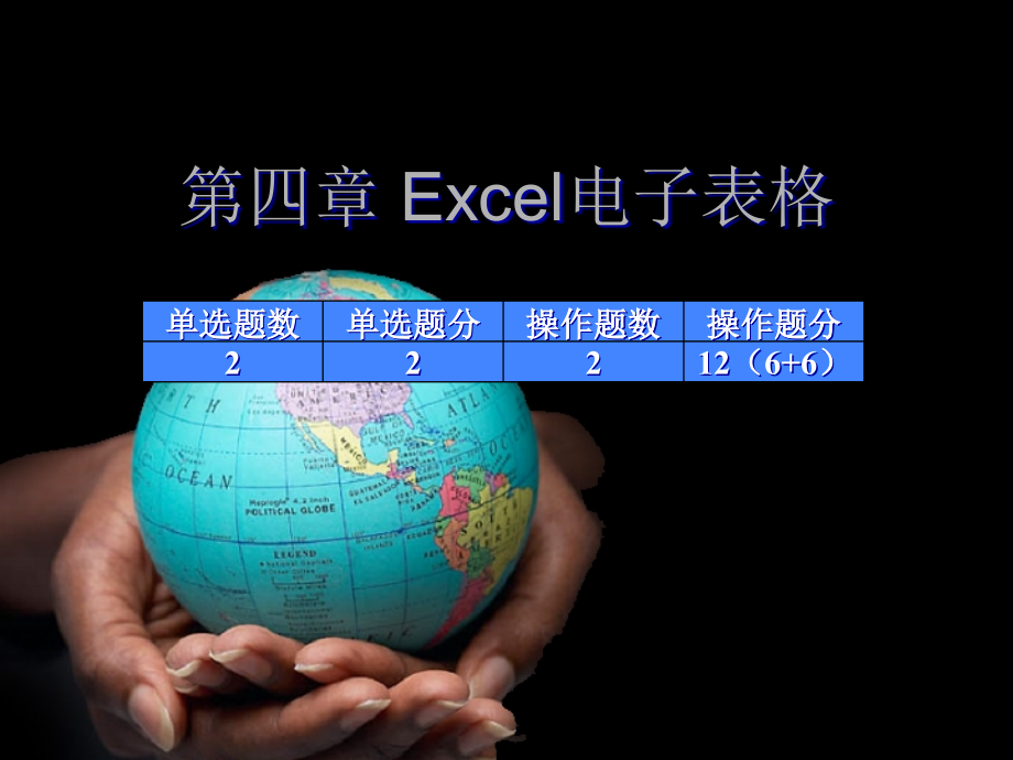 第4章 Excel電子表格_第1頁(yè)