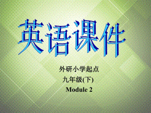 2013年九年級(jí)英語(yǔ)下冊(cè) Module 2 Education Unit 1 It was great to see her again.課件 外研版