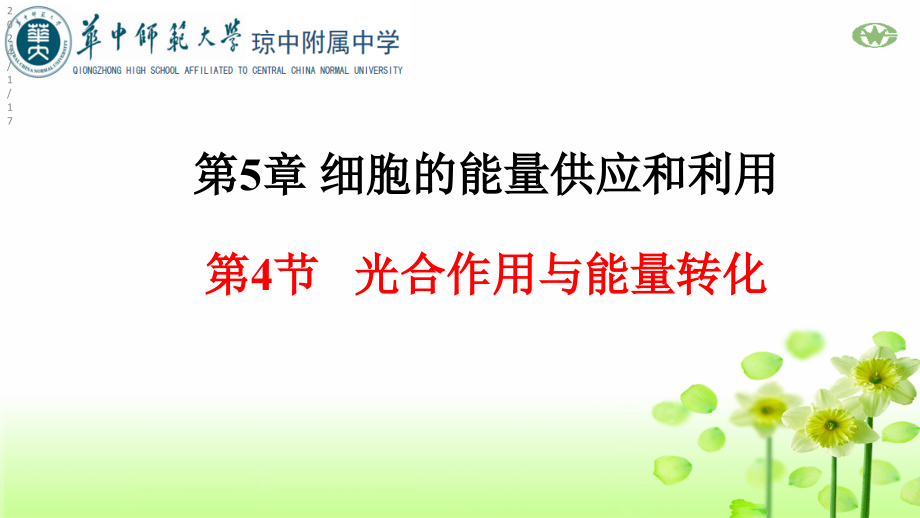 【人教版新教材】《光合作用與能量轉化》優(yōu)質課件1_第1頁