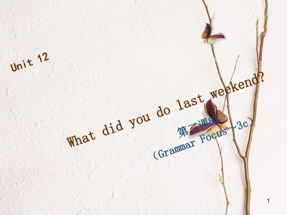 七年級(jí)英語(yǔ)下冊(cè) Unit 12 What did you do last weekend（第3課時(shí)）Grammar Focus-3c習(xí)題課件 （新版）人教新目標(biāo)版_第1頁(yè)