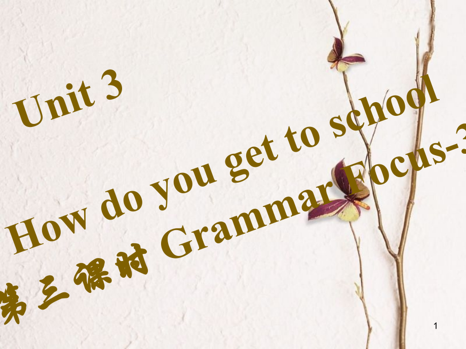 七年級(jí)英語(yǔ)下冊(cè) Unit 3 How do you get to school（第3課時(shí)）Grammar Focus-3c習(xí)題課件 （新版）人教新目標(biāo)版_第1頁(yè)