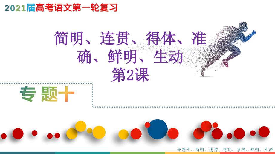 2021届高考语文第一轮复习课件——简明、连贯、得体、准确、鲜明、生动第2课_第1页