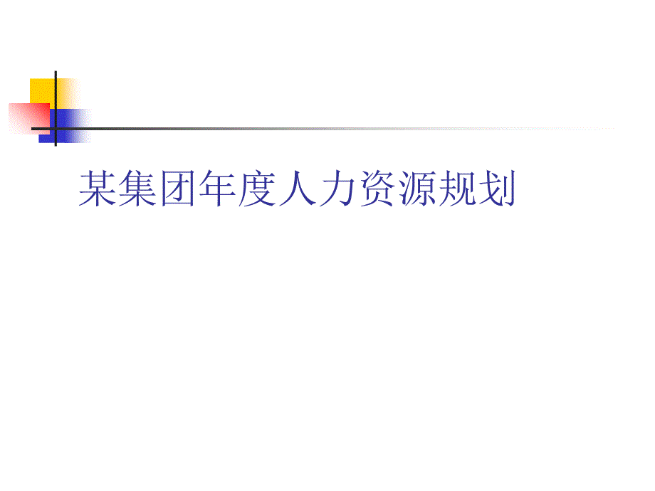 某某IT集团年度人力资源规划cbpv_第1页