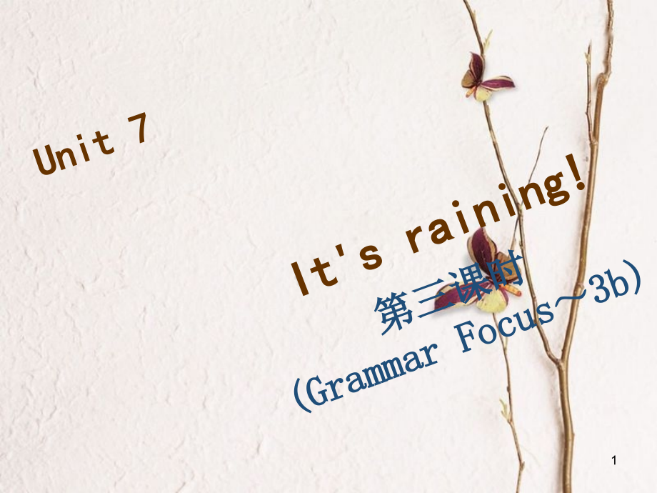 七年級(jí)英語(yǔ)下冊(cè) Unit 7 It’s raining（第3課時(shí)）Grammar Focus-3c習(xí)題課件 （新版）人教新目標(biāo)版_第1頁(yè)