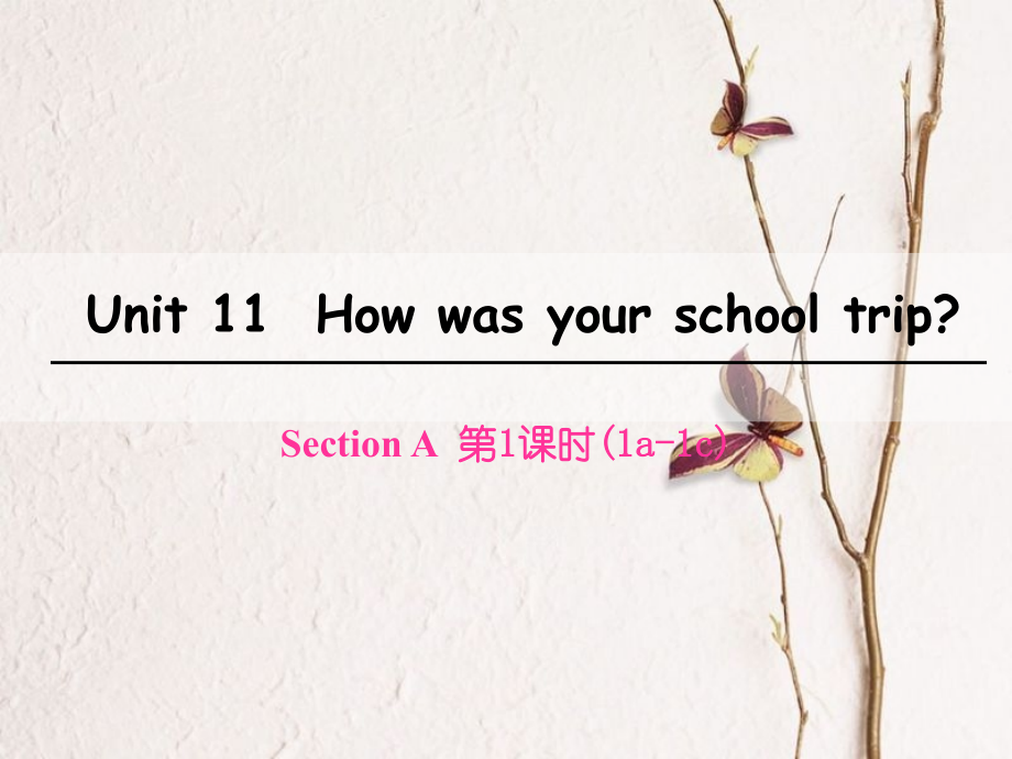 七年級英語下冊 Unit 11 How was your school trip（第1課時）Section A（1a-1c）課件 （新版）人教新目標(biāo)版_第1頁