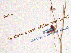 七年級(jí)英語(yǔ)下冊(cè) Unit 8 Is there a post office near here（第5課時(shí)）Section B（2a-Self Check）習(xí)題課件 （新版）人教新目標(biāo)版