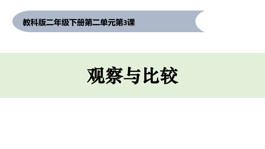 二年級(jí)下冊(cè)科學(xué)課件《觀察與比較》1教科版_第1頁(yè)