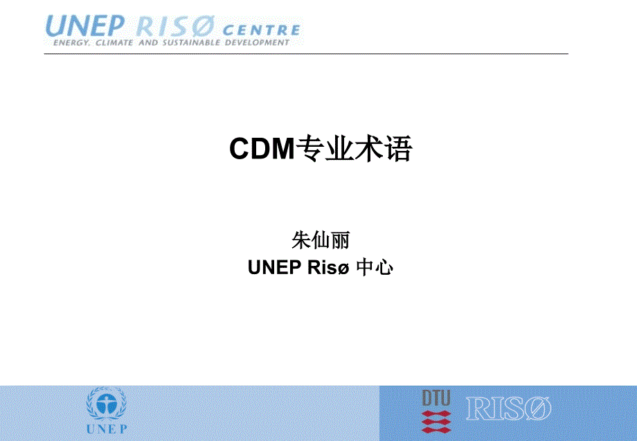 CDM项目概念介绍-StatusandOvervi43034_第1页