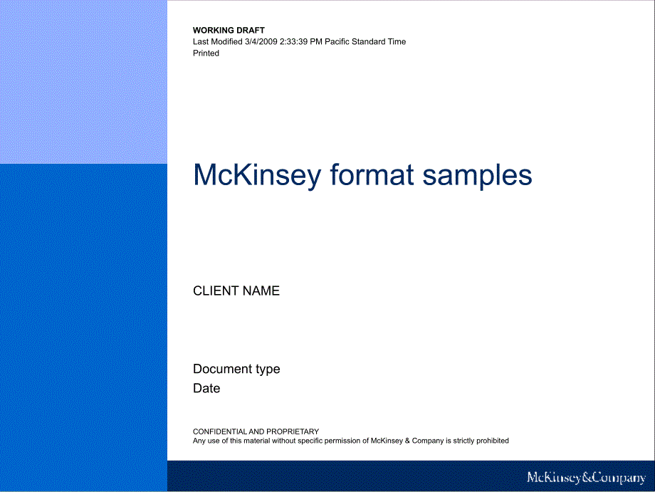 麦肯锡较新模板-McKinseyDemo1_第1页