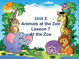 三年级下册英语课件Unit 2 Lesson 7at the zoo 冀教版(共18张PPT)