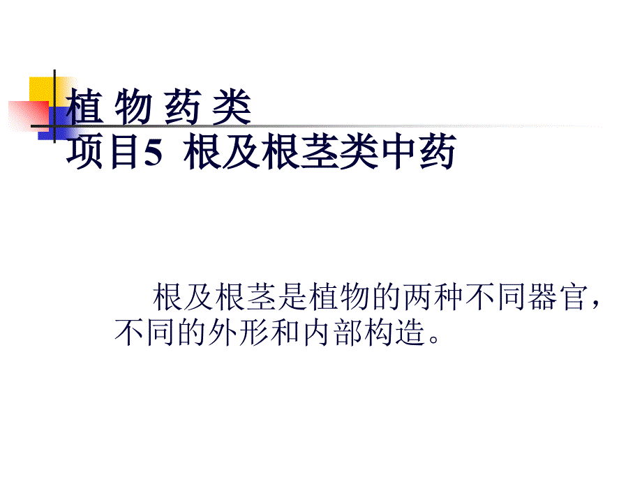 根及根茎类中药概述PPT课件_第1页