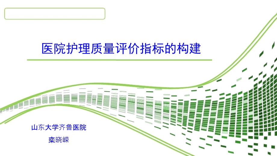 医院护理质量评价指标体系的构建3_第1页