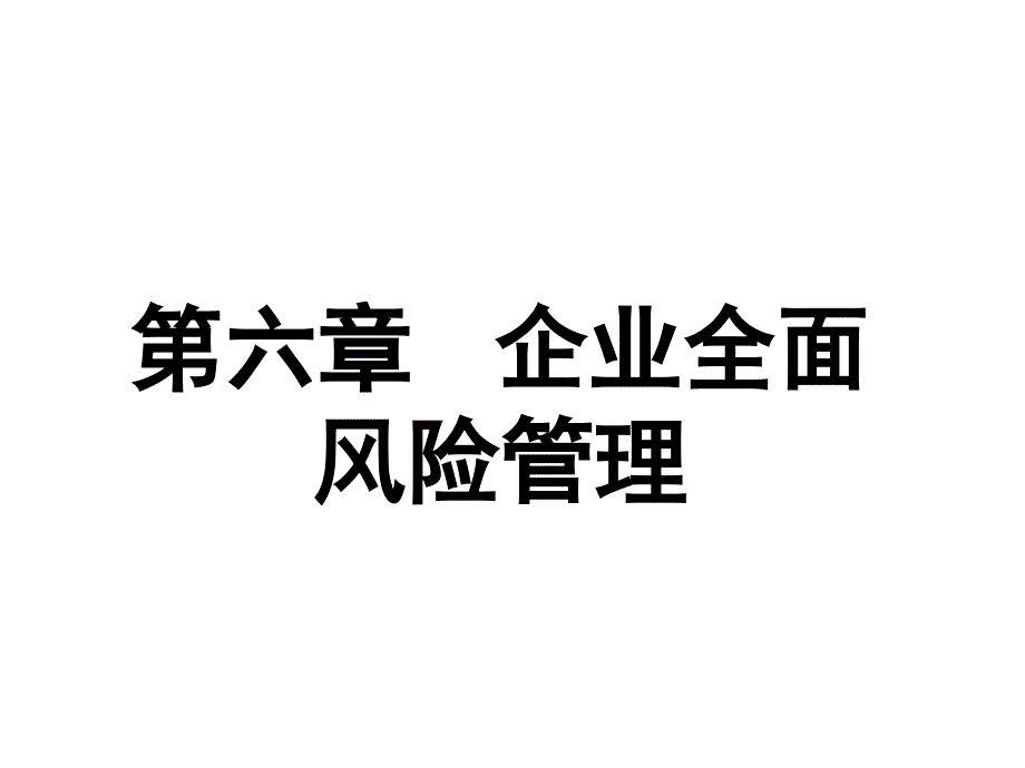 企业全面风险管理培训资料_第1页