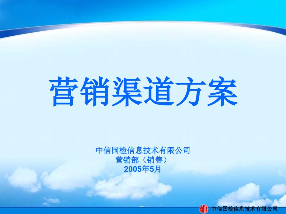 某信息技术公司营销渠道方案_第1页