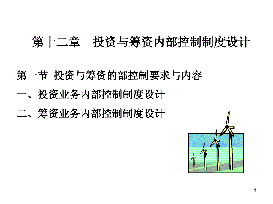 投资与筹资内部控制制度设计课件_第1页