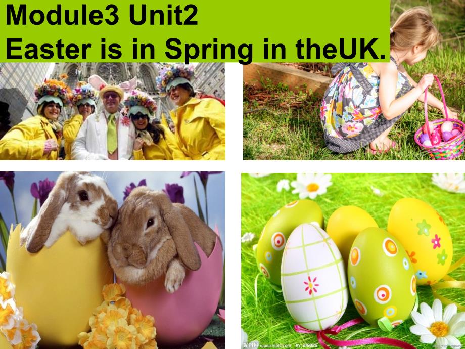 外研版(一起)五年级英语上册Module-3《Unit-2-Easter-is-in-Spring-in-the-UK》课件_第1页