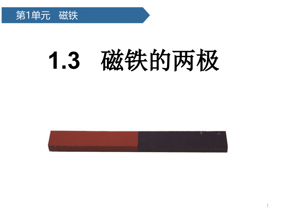 教科版二年级下册科学ppt课件13磁铁的两极_第1页