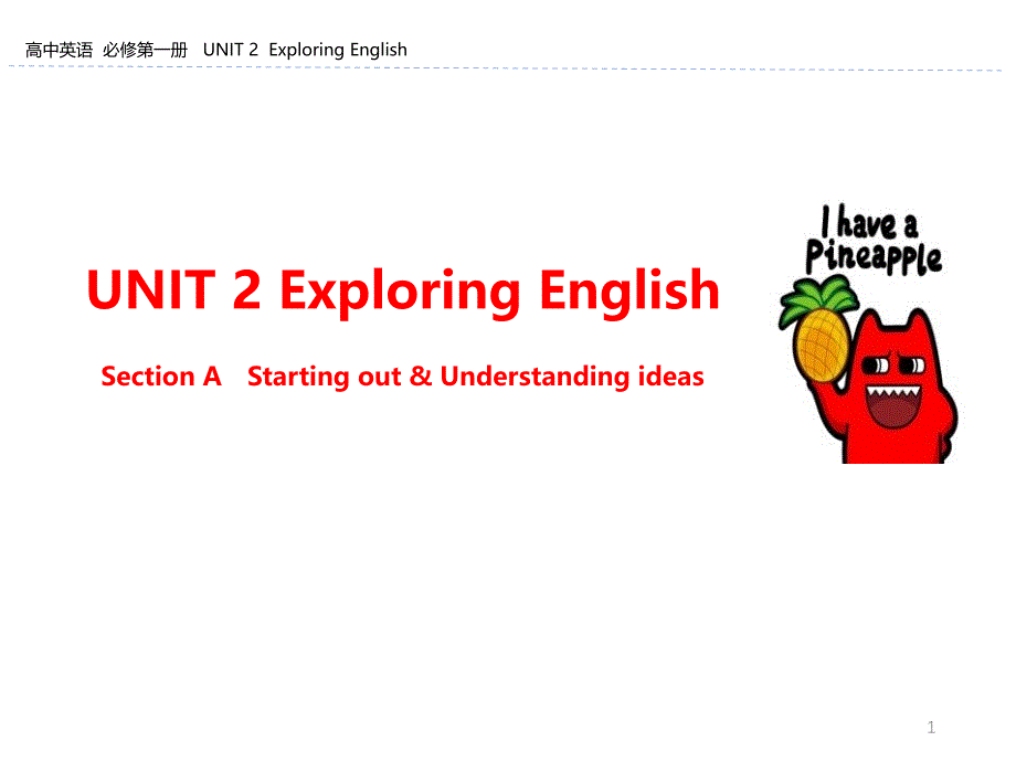 外研版版高中英语必修一UNIT-2-Exploring-English课件_第1页