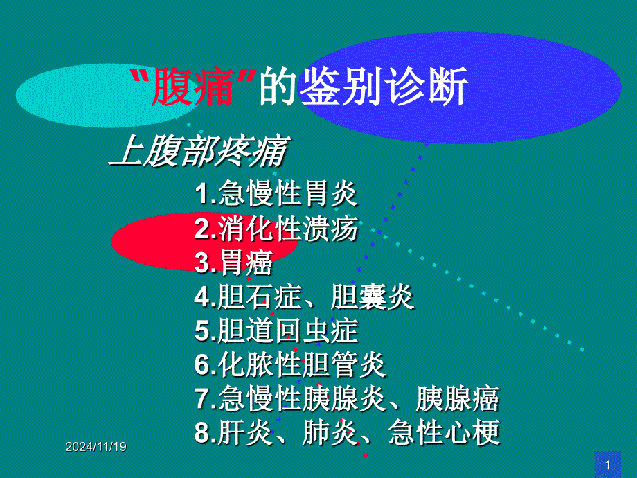 全腹疼痛腹痛的鉴别诊断课件_第1页