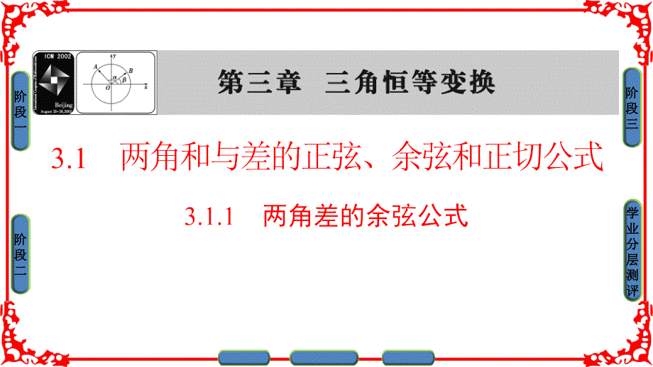 高中数学人教A版(ppt课件)必修四-第三章-三角恒等变换-3.1.1_第1页