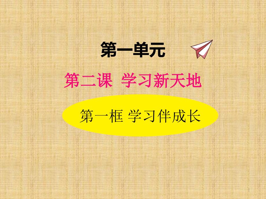 部编版道德与法治七年级上册2.1学习新天地课件_第1页