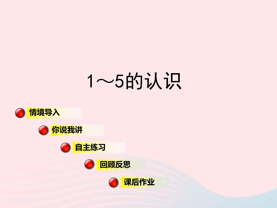 一年级数学上册第一单元信息窗1《1_5的认识》ppt课件青岛版_第1页