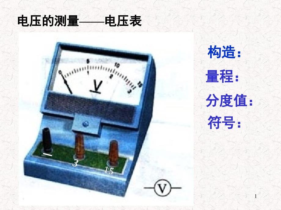 人教版九年级物理电压ppt课件_第1页